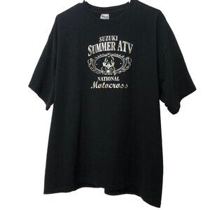 2008 Suzuki Summer ATV National Motocross Black Graphic T-Shirt Tag Size XL